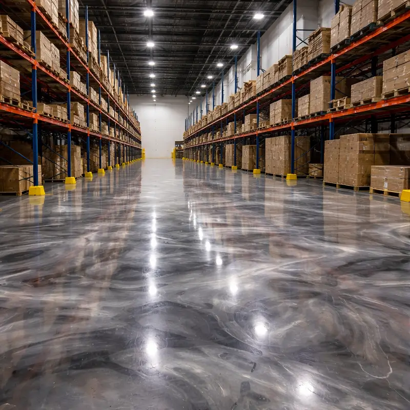 metallic epoxy flooring industrial