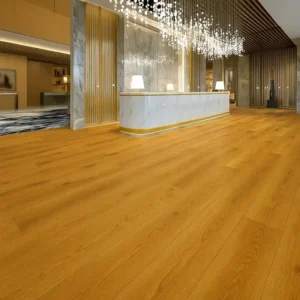 teak wood flooring in Hotel