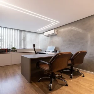 teak wood flooring in Office