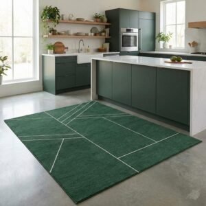 Green rugs in Kitchen