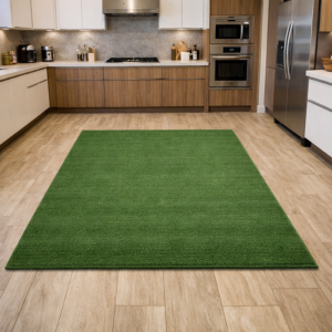 Green rugs in Kitchen