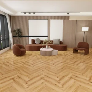 Herringbone Floorboards in Living Room