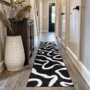 Patterned Rugs in Hallway
