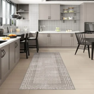 Patterned Rugs in Kitchen