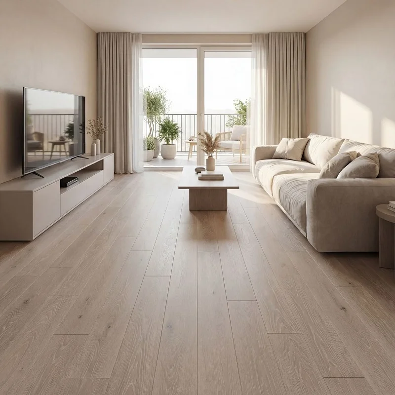 Porcelain Wood Tiles in living room