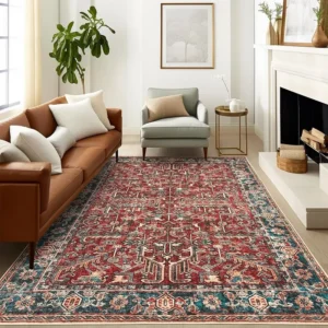 Vintage Rugs in living room
