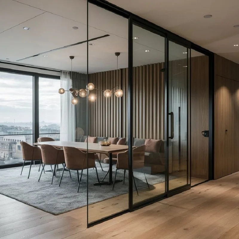 Wood Tiles in conference room