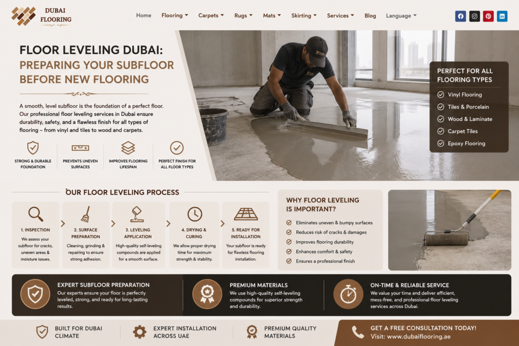 Floor Leveling Dubai: Preparing Your Subfloor Before New Flooring