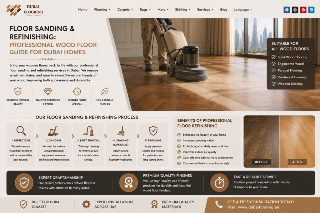 Floor Sanding & Refinishing: Professional Wood Floor Guide for Dubai Homes