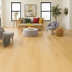 Basic 11P 3 Strip Engineered Wood Flooring in Living Room