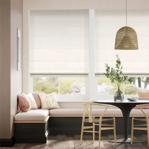 Bijou Linen Alabaster Roman Blind