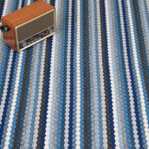 Carpets Blue Multi Stripe Loop Carpet