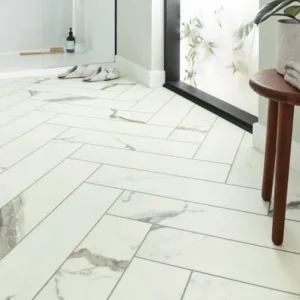 Brunella Marble Herringbone Flooring