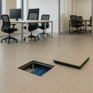 Cementitious Infill Panels Raised Access Floors in Office