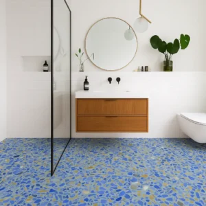 Designer Terrazzo Flooring in Bathroom