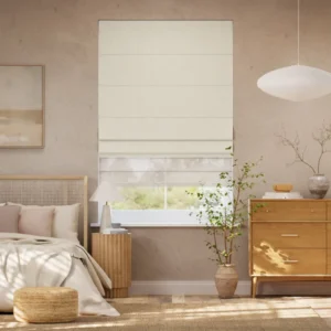 Self Leveling Electric Bijou Linen Oatmeal Neutral Double Blind