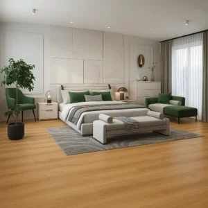 WPC Flooring Harper Granville WPC Vinyl Plank Flooring In Bedroom