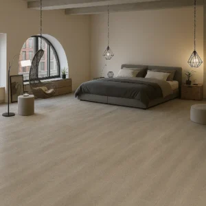 WPC Flooring Harper Oxford WPC Vinyl Plank Flooring In Bedroom