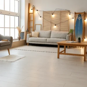 Junckers OPSP Solid Hardwood Flooring in Living Room
