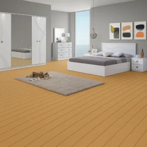 Light Brown NSP WPC Flooring In Bedroom