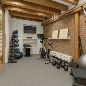 Rubber Flooring Linee NP Rubber Flooring In Home Gym