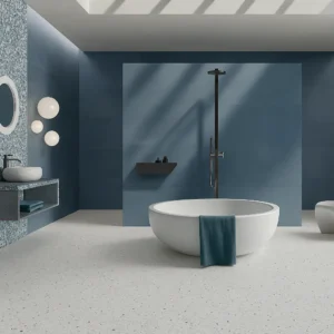 Micro Terrazzo Flooring in Bathroom