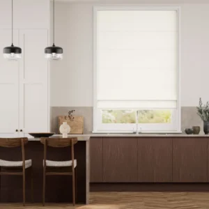 Mila Bone White Roman Blind