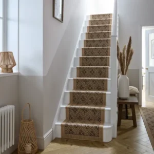 Mono Diamond Jute Stair Runner Carpet