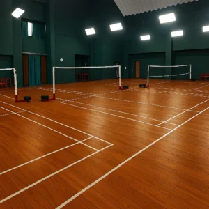 Omni Exel Wood GO Sports Flooring Badminton Court