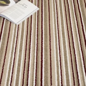 Carpets Red Stripe Keswick Twist Carpet