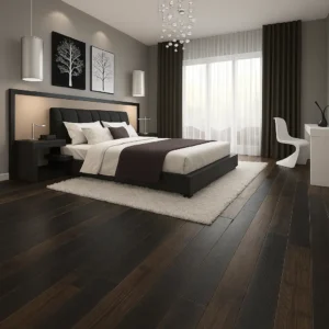 Sawkill RW Reclaimed Wood Flooring in Bedroom