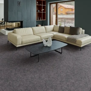 Slate-Grey DVF Linoleum Flooring In Living Room