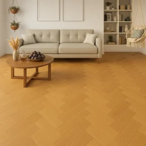 Trendtime 3 Herringbone Engineered Wood Flooring in Living Room