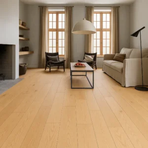 Trendtime 8 C-Wide Plank Engineered Wood Flooring in Living Room