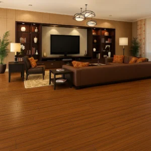 UNICLIC SRCSW Bamboo Flooring In Living Room