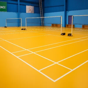 Ultrasol V4 Yellow Sports Flooring Badminton Court