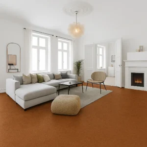 Walnut DVF Linoleum Flooring In Living Room