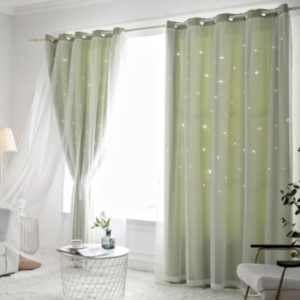 Self Leveling 1 Panel Fabric Nation Curtains