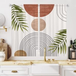 ABxinyoule Boho Kitchen Window Curtain