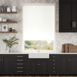 Austin Blackout All White Roller Blind
