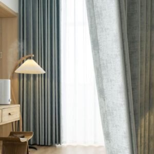 Self Leveling Blackout Curtains 2 Pieces