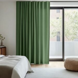 Self Leveling Hunter Soundproof Classic Curtains Green