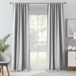 Self Leveling Brown Velvet Blackout Curtain