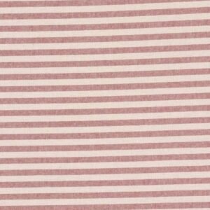 Cambridge Stripe Red Double Width Fabric