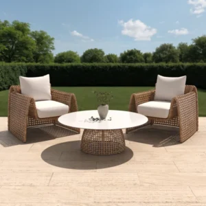 Self Leveling Capri 2 Seater Outdoor Lounge Set
