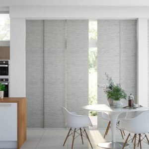 Caress Blackout Silver Panel Blind