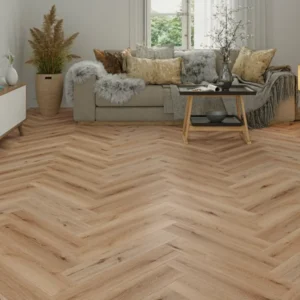 Flooring Classic Dusky Herringbone Click Vinyl