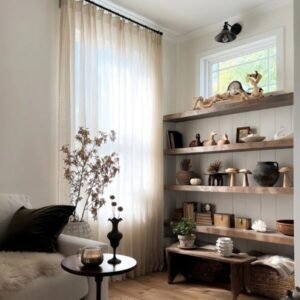 Classic Linen Texture Sheer Drapes