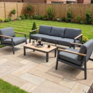 Cora 3 Seat Sofa Set in Grey