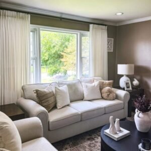 Cross Linen Texture Curtains